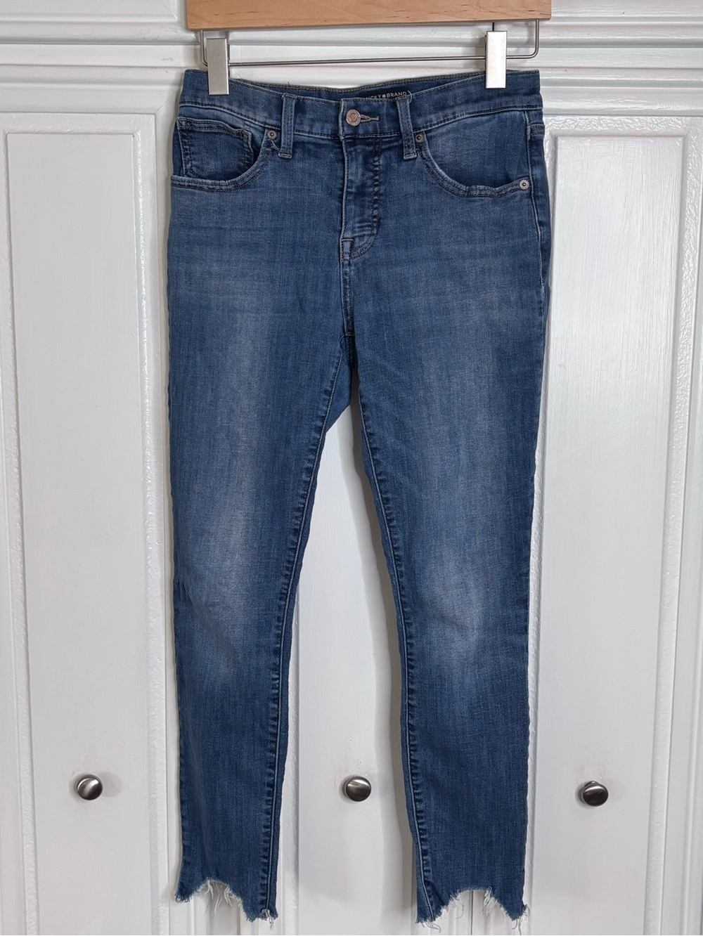 Lucky Brand Women's Skinny Ankle Jeans in Medium Blue Wash sz6